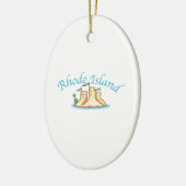 Rhode Island Keramisch Ornament (Links)