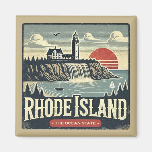 Rhode Island Magneet (Voorkant)