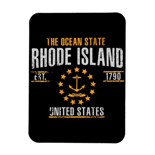 Rhode Island Magneet (Verticaal)