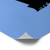 Rhode Island Maison Loin de l'État Affiche Panneau (Coin)