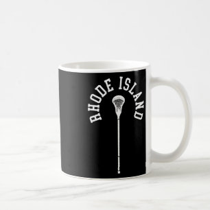 Rhode Island Minimalistische Verticale Lacrosse St Koffiemok