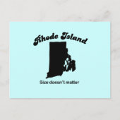 Rhode Island Motto - Grootte maakt niet uit Briefkaart (Voorkant)
