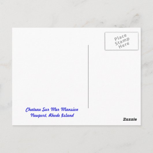 Rhode Island, Newport Mansions afbeelding Briefkaart (Achterkant)