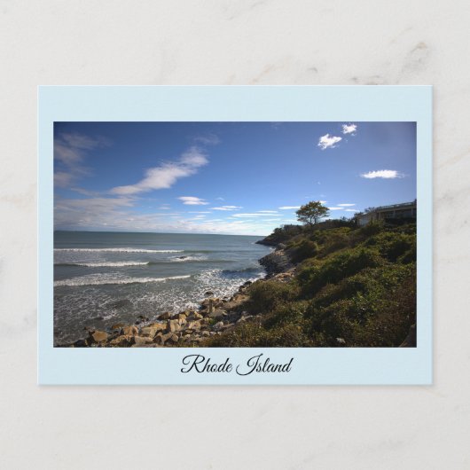 Rhode Island Ocean Cliffside Postcard Briefkaart (Voorkant)