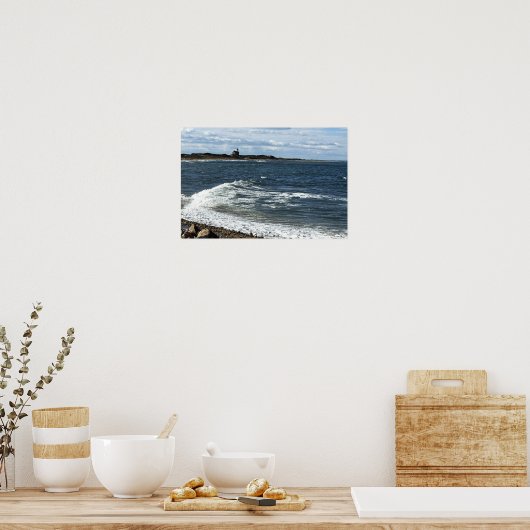 Rhode Island Ocean Waterscape Poster (Cuisine)