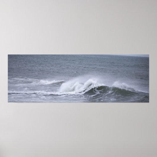 Rhode Island Ocean Waves Poster (Voorkant)