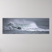Rhode Island Ocean Waves Poster (Devant)