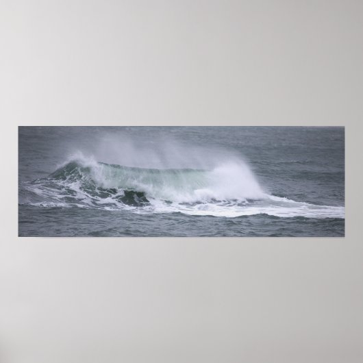 Rhode Island Ocean Waves Poster (Devant)