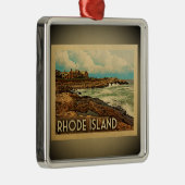 Rhode Island Ornament Vintage Travel (Rechts)