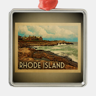 Rhode Island Ornament Vintage Travel