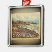 Rhode Island Ornament Vintage Travel (Links)