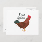 Rhode Island Red Chicken State Bird Briefkaart (Voorkant / Achterkant)