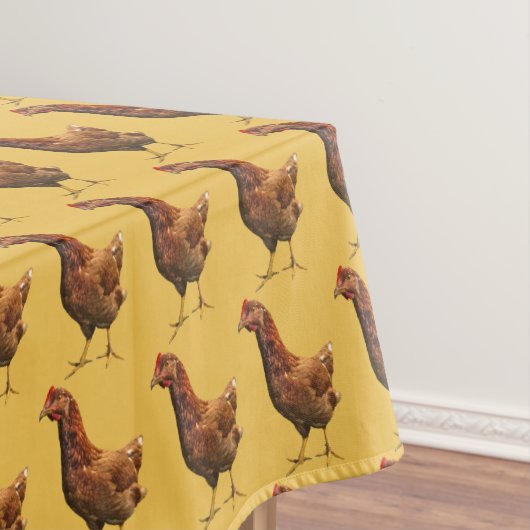Rhode Island Red Hen Chicken Tablecloth Tafelkleed (Voorbeeld)
