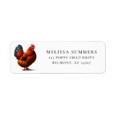 Rhode Island Red Kip Etiket (Voorkant)