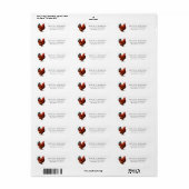 Rhode Island Red Kip Etiket (Full Sheet)