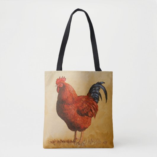 Rhode Island Red Rooster Chicken Draagtas (Voorkant)