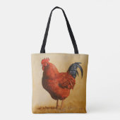 Rhode Island Red Rooster Chicken Draagtas (Achterkant)