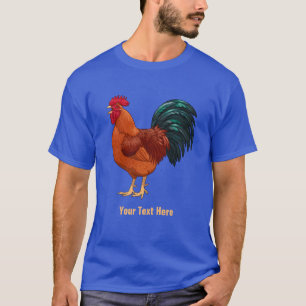 Rhode Island Red Rooster Crowing T-shirt