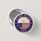 Rhode Island Ronde Button 3,2 Cm (Voorkant /achterkant)