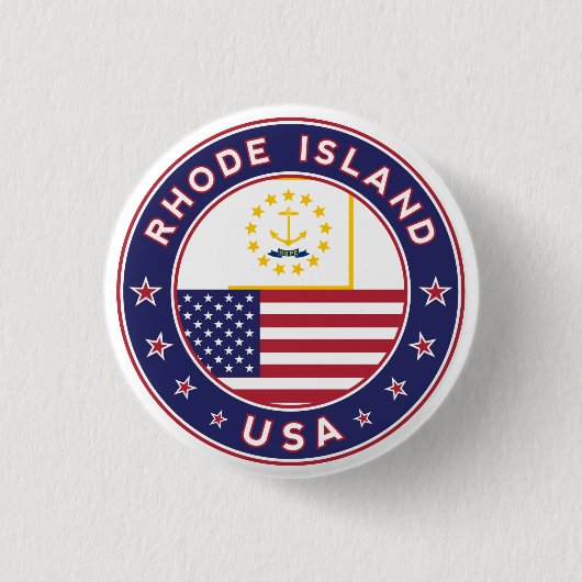 Rhode Island Ronde Button 3,2 Cm (Voorkant)