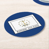 Rhode Island Ronde Kartonnen Onderzetter (Gebogen)