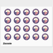 Rhode Island Ronde Sticker (Vel)