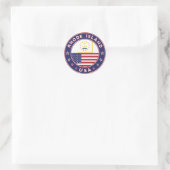 Rhode Island Ronde Sticker (Tas)