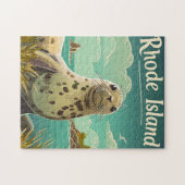 Rhode Island Seal Legpuzzel (Horizontaal)