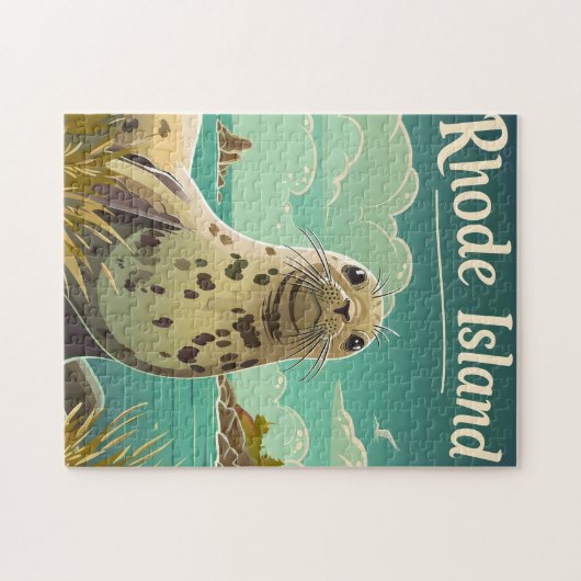 Rhode Island Seal Legpuzzel (Horizontaal)