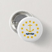 Rhode Island Staatsvlag Ronde Button 3,2 Cm (Voorkant /achterkant)