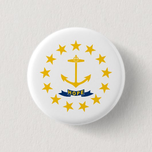 Rhode Island Staatsvlag Ronde Button 3,2 Cm (Voorkant)