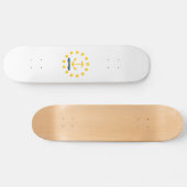 Rhode Island Staatsvlag Skateboard (Horizontaal)