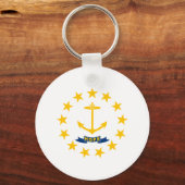 Rhode Island Staatsvlag Sleutelhanger (Voorkant)