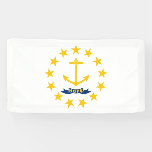 Rhode Island Staatsvlag Spandoek (Horizontaal)