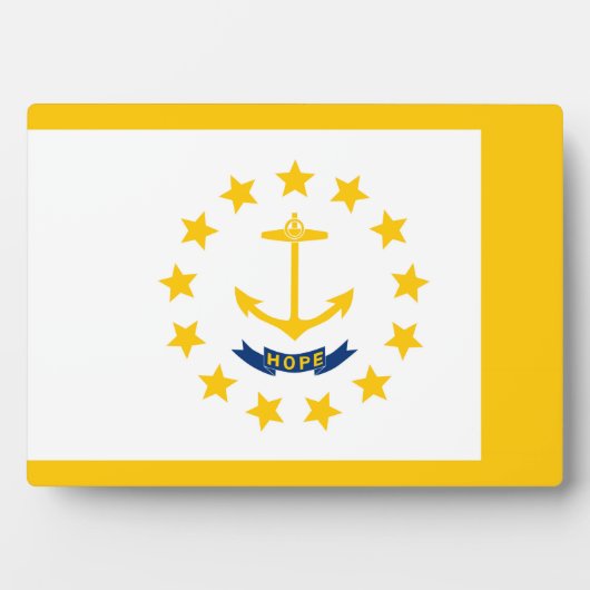 Rhode Island Staatsvlagontwerp Fotoplaat (voorkant)