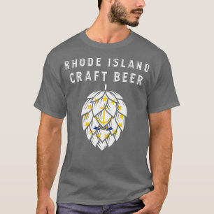 Rhode Island State Flag Craft Bier Liefhebbers T-shirt