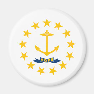 Rhode Island State Flag Magneet