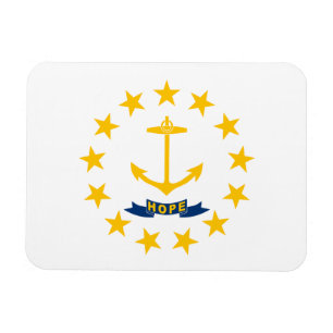 Rhode Island State Flag Magneet