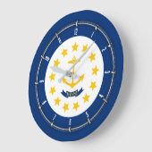 Rhode Island State Flag op een Grote Klok (Hoek)