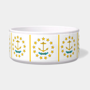 Rhode Island State Flag Pet Bowl Voerbakje