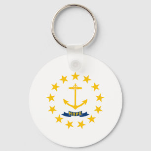 Rhode Island State Flag Sleutelhanger