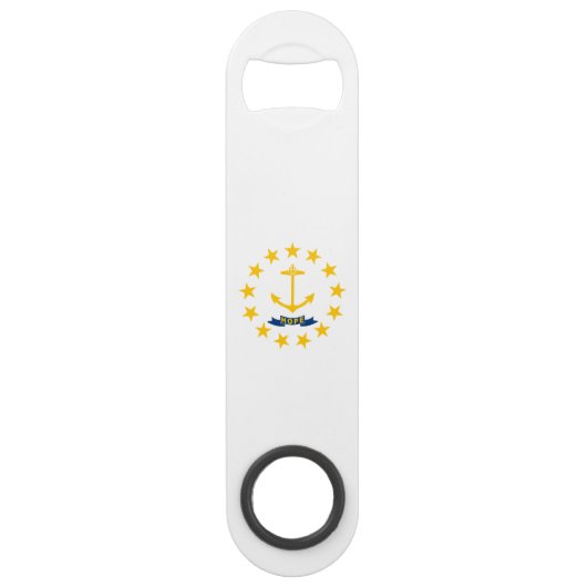 Rhode Island State Flag Speed Flessenopener (Achterkant)