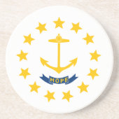 Rhode Island State Flag Zandsteen Onderzetter (Voorkant)