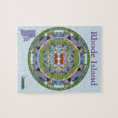 Rhode Island State Mandala Puzzle Legpuzzel (Horizontaal)