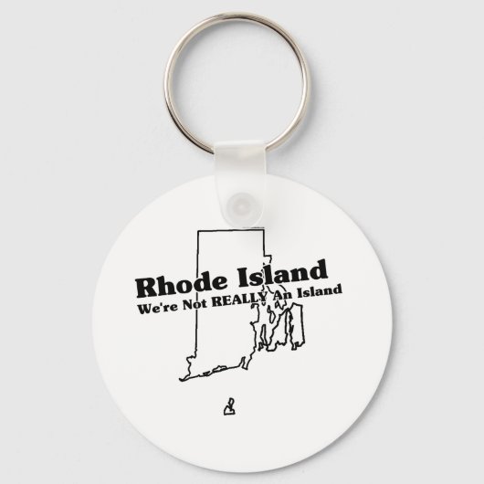 Rhode Island State Slogan Sleutelhanger (Voorkant)