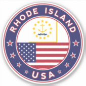Rhode Island Sticker (Voorkant)
