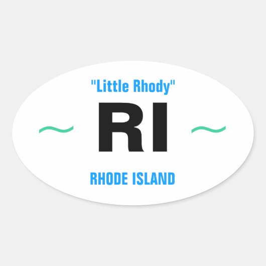 RHODE ISLAND stickers (4) (Voorkant)