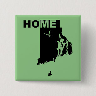 Rhode Island Thuis weg van de Button Badge Pin