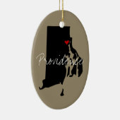 Rhode Island Town Keramisch Ornament (Rechts)