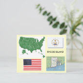 Rhode Island, Verenigde Staten Briefkaart (Staand voorkant)